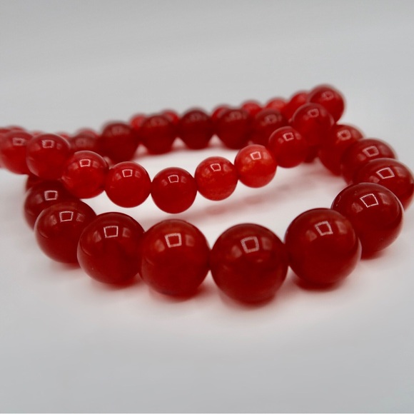 RED AGATE BRACELET - Picture 2 of 2